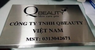 Làm bảng hiệu inox đẹp đường Nguyễn Lương Bằng